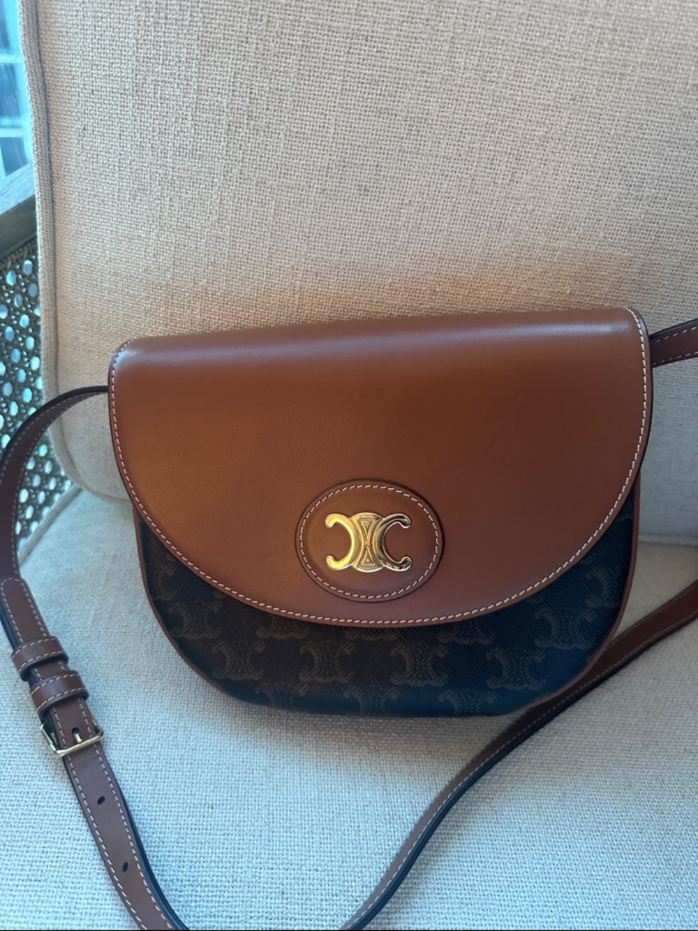 Celine Besace Triomphe Bag RARE full set